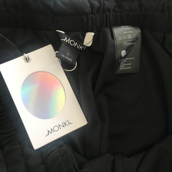 ASOS || MONKI SEMI-SHEER WIDE LEG PANTS - Picture 3 of 4